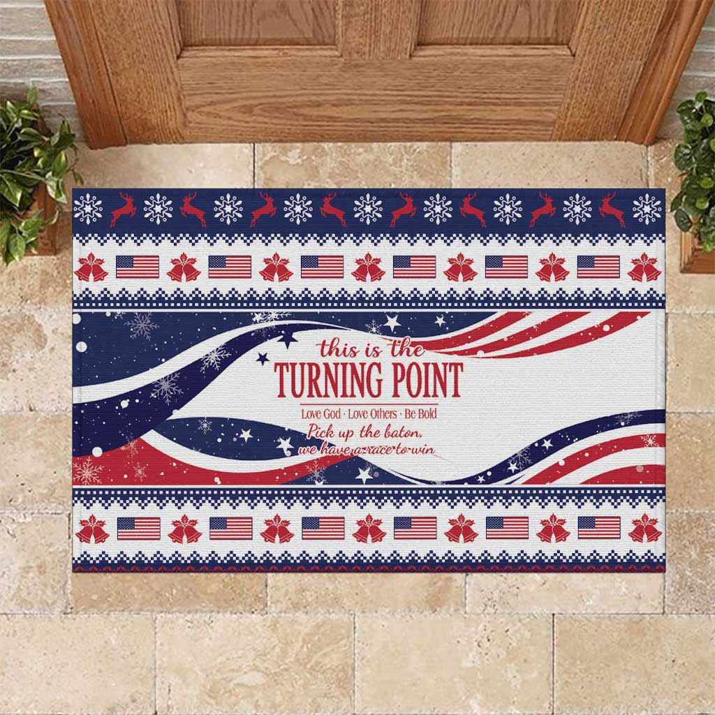 This is The Turning Point Rubber Doormat Patriotic American - Wonder Print Shop