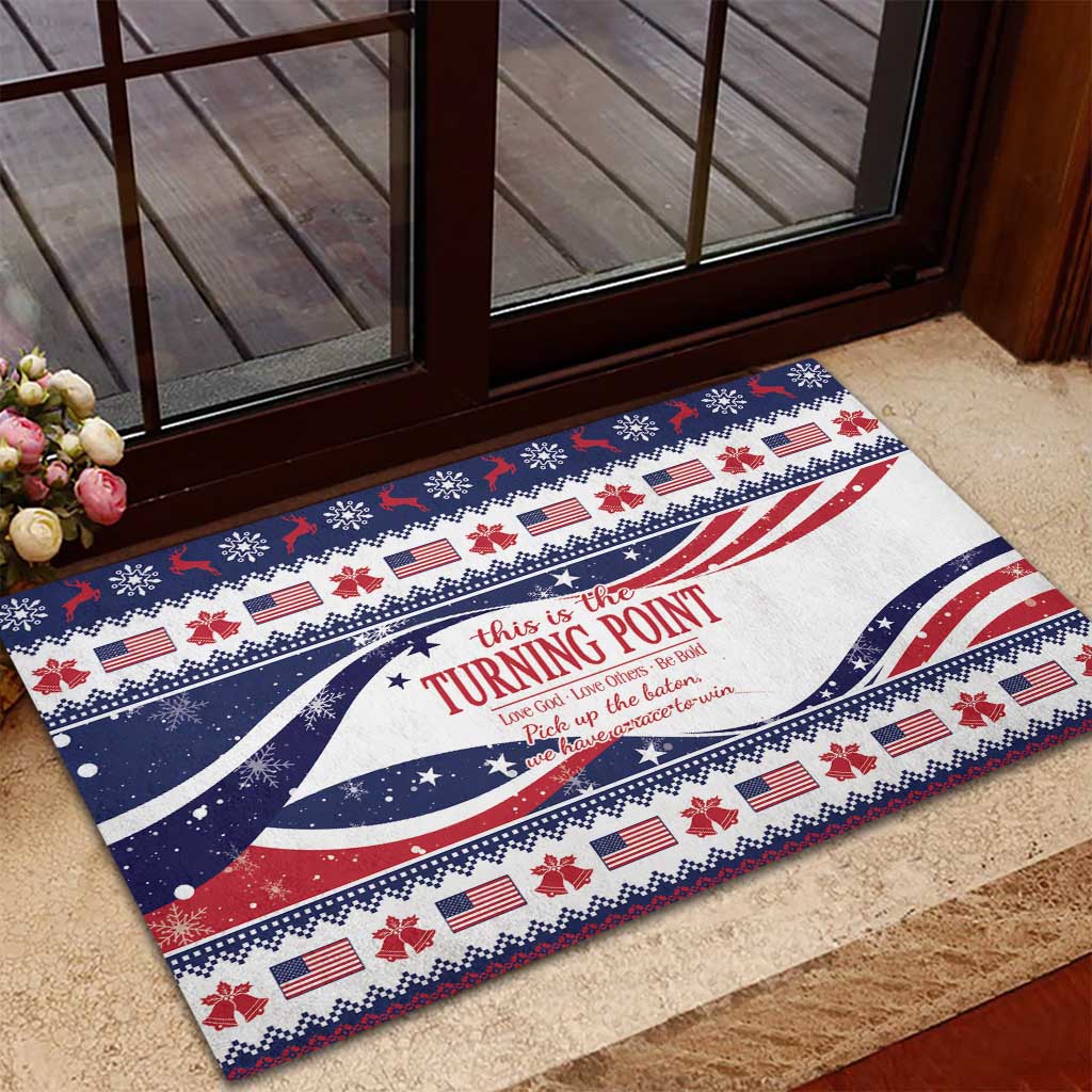 This is The Turning Point Rubber Doormat Patriotic American - Wonder Print Shop