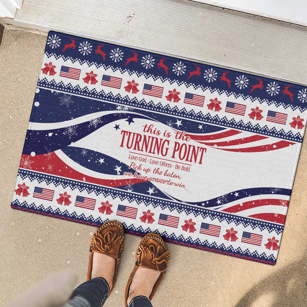 This is The Turning Point Rubber Doormat Patriotic American - Wonder Print Shop
