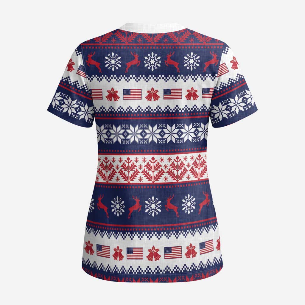 This is The Turning Point Scrub Top Patriotic American - Wonder Print Shop