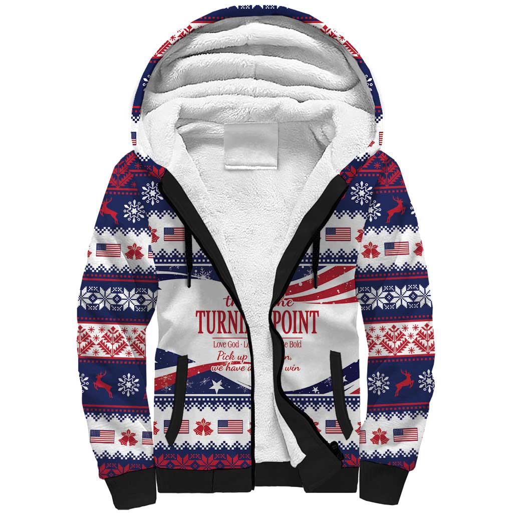 This is The Turning Point Sherpa Hoodie Patriotic American - Wonder Print Shop