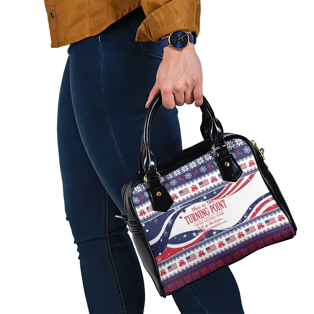 This is The Turning Point Shoulder Handbag Patriotic American - Wonder Print Shop