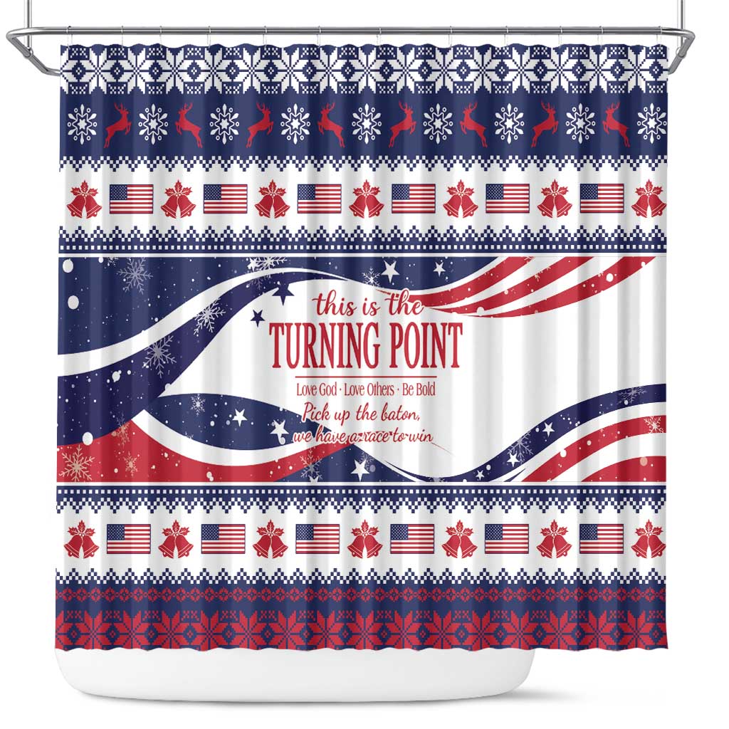 This is The Turning Point Shower Curtain Patriotic American - Wonder Print Shop