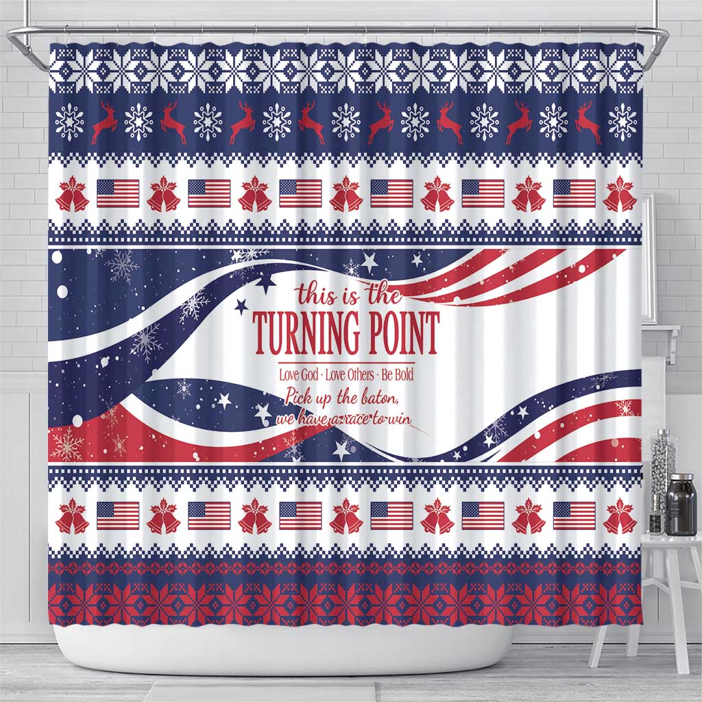 This is The Turning Point Shower Curtain Patriotic American - Wonder Print Shop
