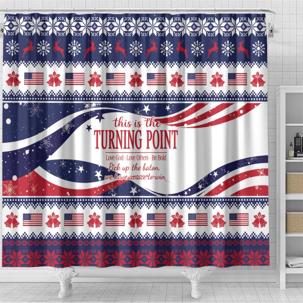 This is The Turning Point Shower Curtain Patriotic American - Wonder Print Shop