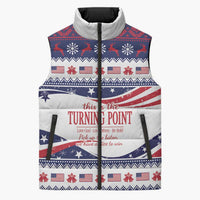 This is The Turning Point Sleeveless Puffer Jacket Patriotic American - Wonder Print Shop