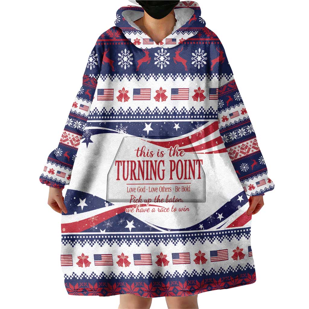 This is The Turning Point Wearable Blanket Hoodie Patriotic American - Wonder Print Shop