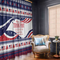 This is The Turning Point Window Curtain Patriotic American - Wonder Print Shop