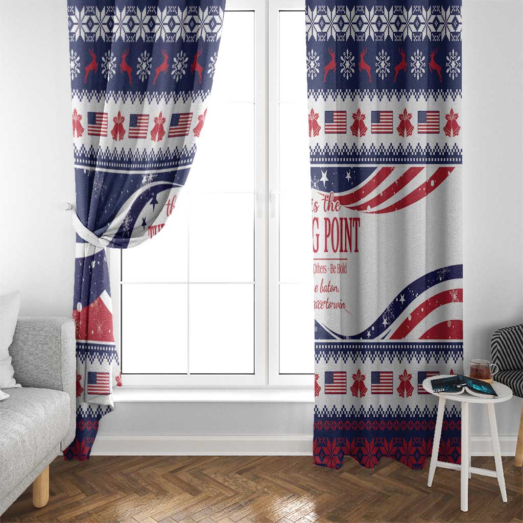 This is The Turning Point Window Curtain Patriotic American - Wonder Print Shop