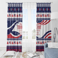 This is The Turning Point Window Curtain Patriotic American - Wonder Print Shop