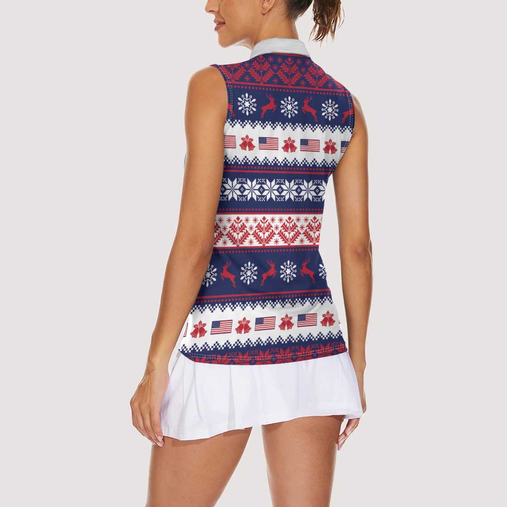 This is The Turning Point Women Sleeveless Polo Shirt Patriotic American - Wonder Print Shop