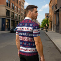 This is The Turning Point Zipper Polo Shirt Patriotic American - Wonder Print Shop