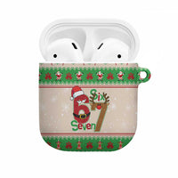 Funny Six Seven Meme Christmas AirPods Case Santa Says 6 7 - Wonder Print Shop