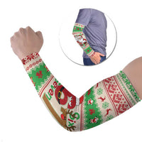 Funny Six Seven Meme Christmas Arm Sleeves Santa Says 6 7 - Wonder Print Shop