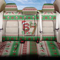 Funny Six Seven Meme Christmas Back Car Seat Cover Santa Says 6 7 - Wonder Print Shop