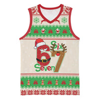 Funny Six Seven Meme Christmas Basketball Jersey Santa Says 6 7 - Wonder Print Shop