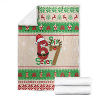 Funny Six Seven Meme Christmas Blanket Santa Says 6 7 - Wonder Print Shop