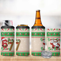 Funny Six Seven Meme Christmas 4 in 1 Can Cooler Tumbler Santa Says 6 7 - Wonder Print Shop