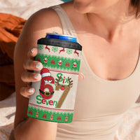 Funny Six Seven Meme Christmas 4 in 1 Can Cooler Tumbler Santa Says 6 7 - Wonder Print Shop