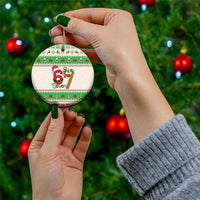 Funny Six Seven Meme Christmas Ceramic Ornament Santa Says 6 7 - Wonder Print Shop