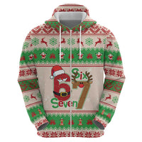 Funny Six Seven Meme Christmas Hoodie Santa Says 6 7 - Wonder Print Shop
