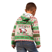 Funny Six Seven Meme Christmas Kid Hoodie Santa Says 6 7 - Wonder Print Shop