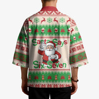 Funny Six Seven Meme Christmas Kimono Santa Says 6 7 - Wonder Print Shop