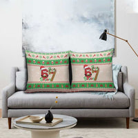 Funny Six Seven Meme Christmas Pillow Cover Santa Says 6 7 - Wonder Print Shop