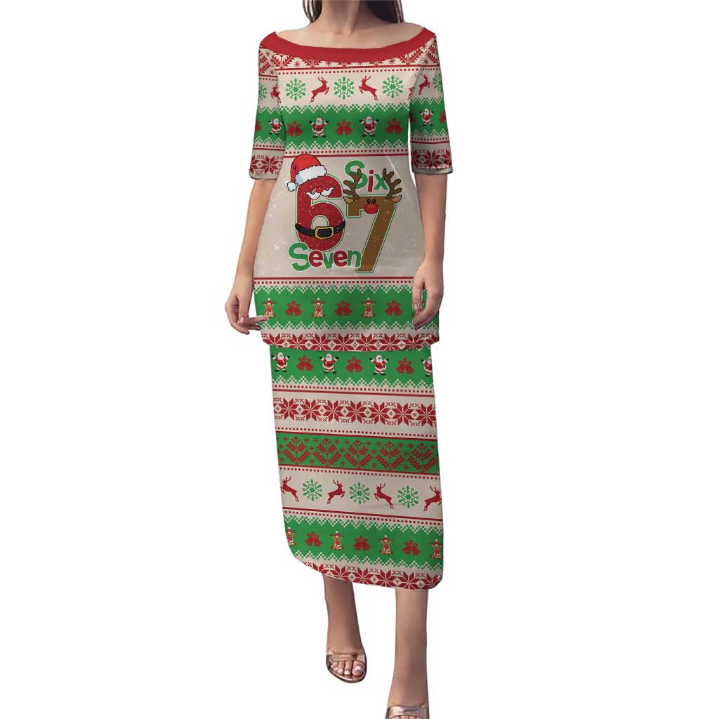 Funny Six Seven Meme Christmas Puletasi Santa Says 6 7 - Wonder Print Shop