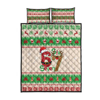 Funny Six Seven Meme Christmas Quilt Bed Set Santa Says 6 7 - Wonder Print Shop