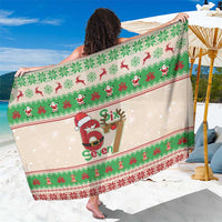 Funny Six Seven Meme Christmas Sarong Santa Says 6 7 - Wonder Print Shop