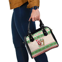 Funny Six Seven Meme Christmas Shoulder Handbag Santa Says 6 7 - Wonder Print Shop