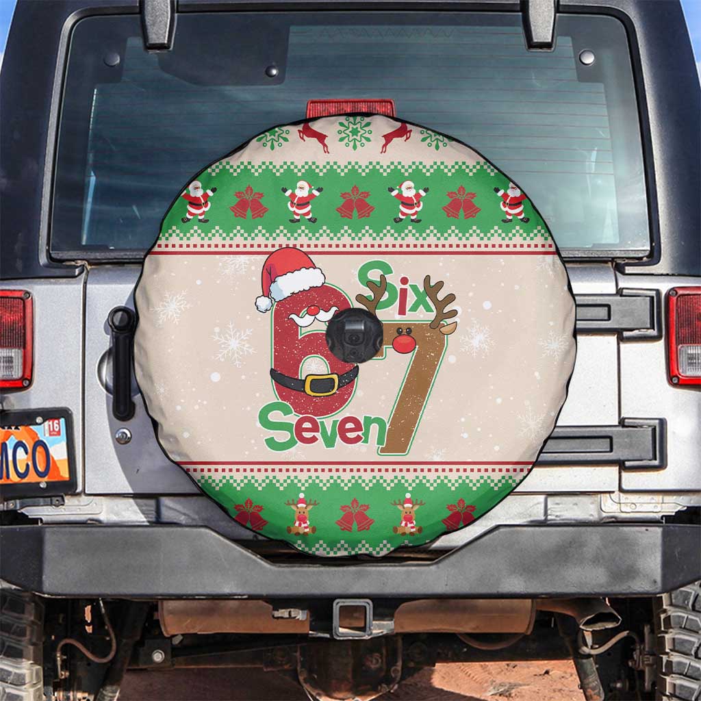 Funny Six Seven Meme Christmas Spare Tire Cover Santa Says 6 7 - Wonder Print Shop