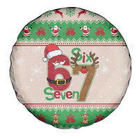 Funny Six Seven Meme Christmas Spare Tire Cover Santa Says 6 7 - Wonder Print Shop