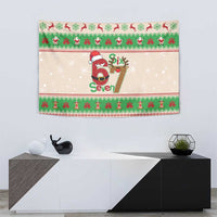 Funny Six Seven Meme Christmas Tapestry Santa Says 6 7 - Wonder Print Shop