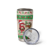 Funny Six Seven Meme Christmas Tumbler Cup Santa Says 6 7 - Wonder Print Shop