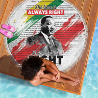 Martin Luther King Beach Blanket Honoring The Legacy White Version LT05 - Wonder Print Shop