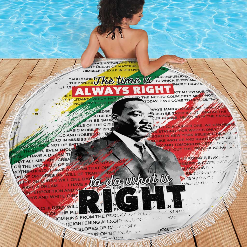 Martin Luther King Beach Blanket Honoring The Legacy White Version LT05 - Wonder Print Shop