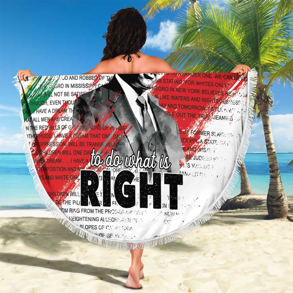 Martin Luther King Beach Blanket Honoring The Legacy White Version LT05 - Wonder Print Shop