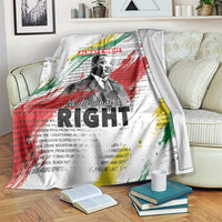 Martin Luther King Blanket Honoring The Legacy White Version