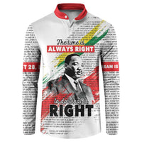 Martin Luther King Button Sweatshirt Honoring The Legacy White Version LT05 - Wonder Print Shop