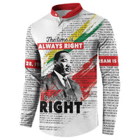 Martin Luther King Button Sweatshirt Honoring The Legacy White Version LT05 - Wonder Print Shop