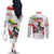 Martin Luther King Couples Matching Off The Shoulder Long Sleeve Dress and Long Sleeve Button Shirt Honoring The Legacy White Version