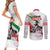 Martin Luther King Couples Matching Short Sleeve Bodycon Dress and Long Sleeve Button Shirt Honoring The Legacy White Version LT05 - Wonder Print Shop
