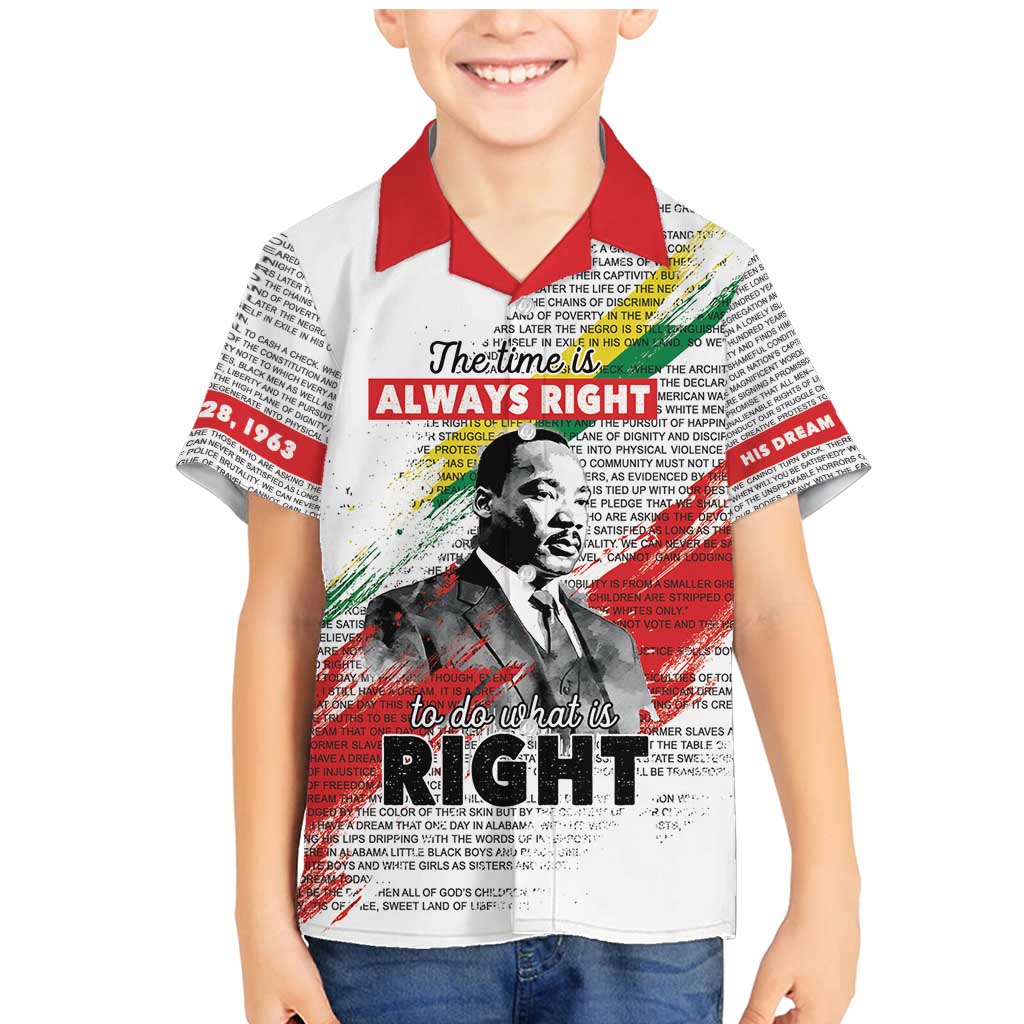Martin Luther King Family Matching Mermaid Dress and Hawaiian Shirt Honoring The Legacy White Version LT05 - Wonder Print Shop