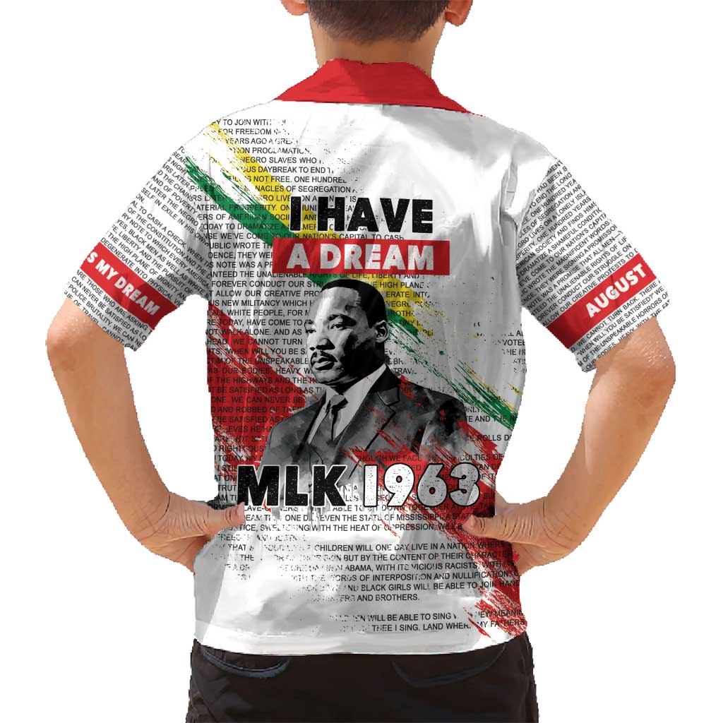 Martin Luther King Family Matching Off Shoulder Short Dress and Hawaiian Shirt Honoring The Legacy White Version LT05 - Wonder Print Shop