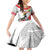 Martin Luther King Family Matching Off Shoulder Short Dress and Hawaiian Shirt Honoring The Legacy White Version LT05 - Wonder Print Shop