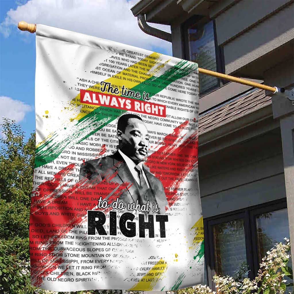 Martin Luther King Garden Flag Honoring The Legacy White Version LT05 - Wonder Print Shop