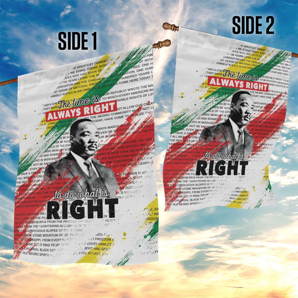 Martin Luther King Garden Flag Honoring The Legacy White Version LT05 - Wonder Print Shop