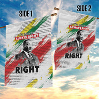 Martin Luther King Garden Flag Honoring The Legacy White Version LT05 - Wonder Print Shop